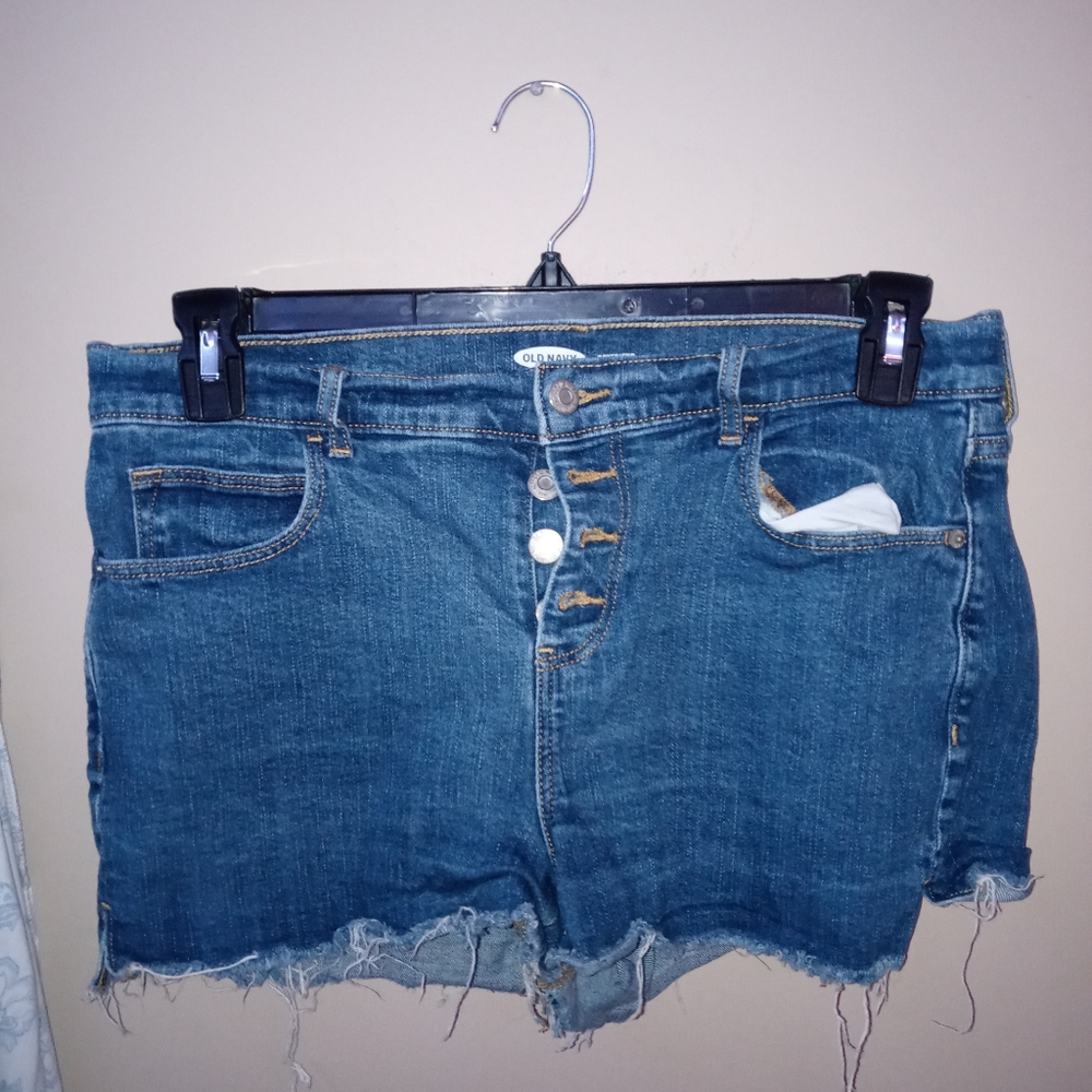 Blue jean shorts